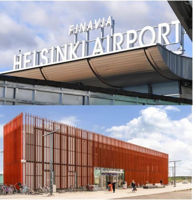 New Studio Pastel Near Helsinki Airport In Kivistoe Vantaa Exterior foto